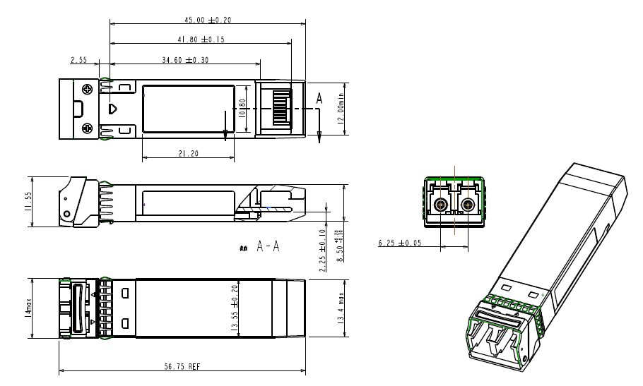 25Gbps 1310nm SFP28 Transceiver